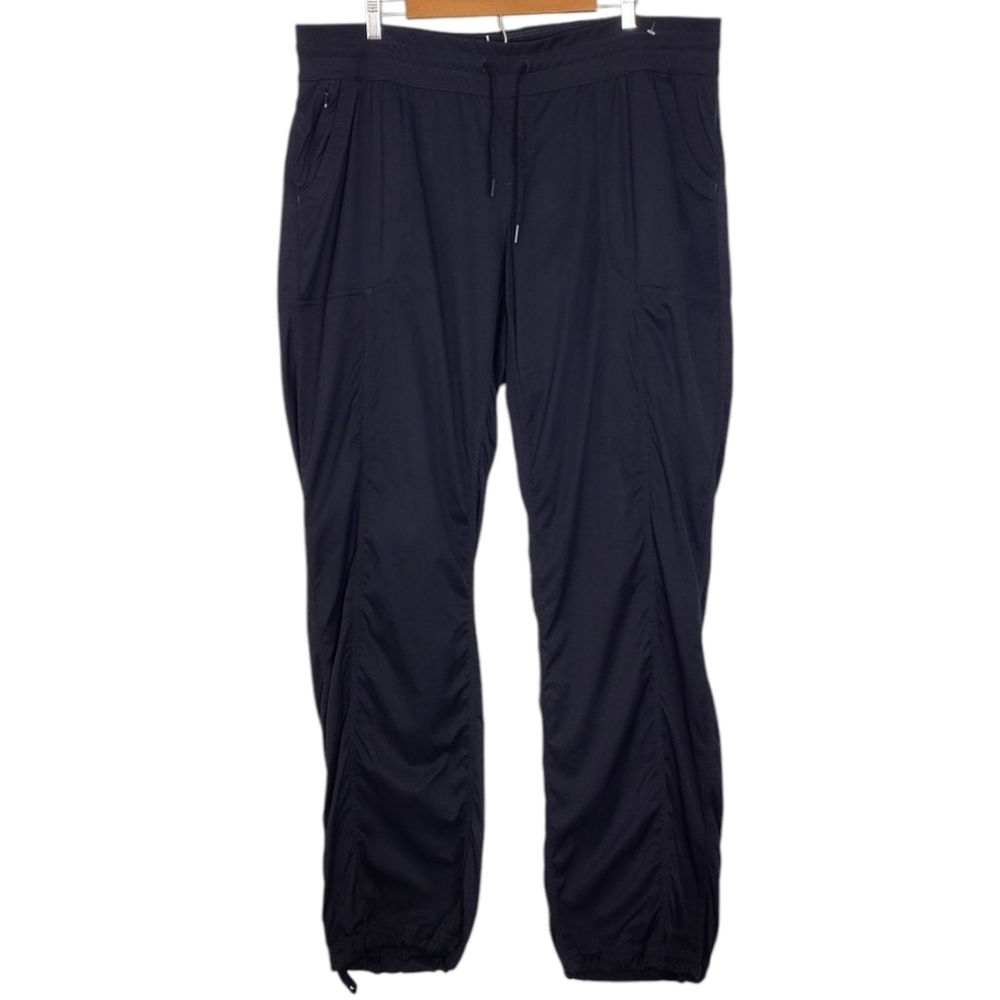 The North Face Blue Elastic Waistband Cuffs Outdoors Hiking Joggers Pants Sz XXL